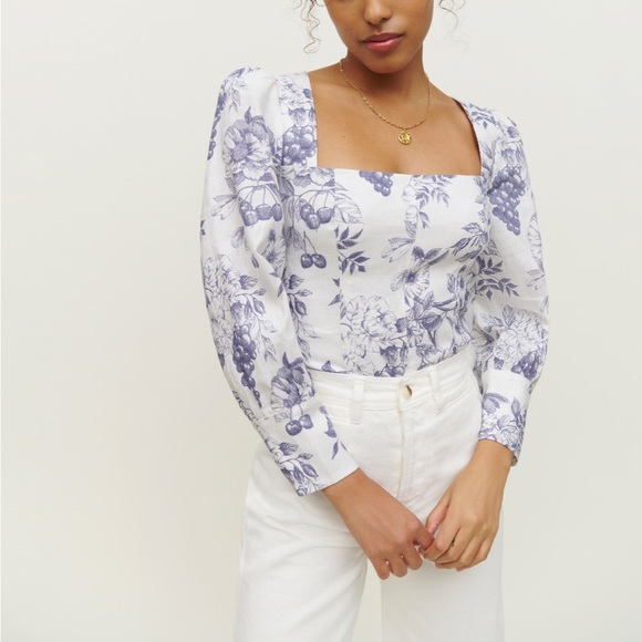 Reformation Tops - Reformation Stilton Linen Top